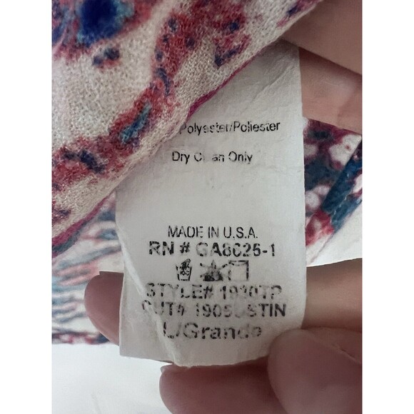 Impeccable Pig Women’s Large Tank Top Multicolored Soft V Neck EUC - Picture 5 of 6